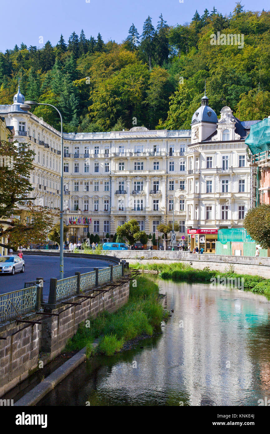 Grandhotel Pupp - Spa Sanatorium z 1907, Karlovy Vary, Czech republic Stock Photo