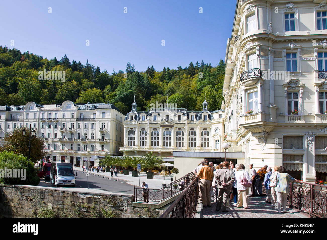 Grandhotel Pupp - Spa Sanatorium z 1907, Karlovy Vary, Czech republic Stock Photo