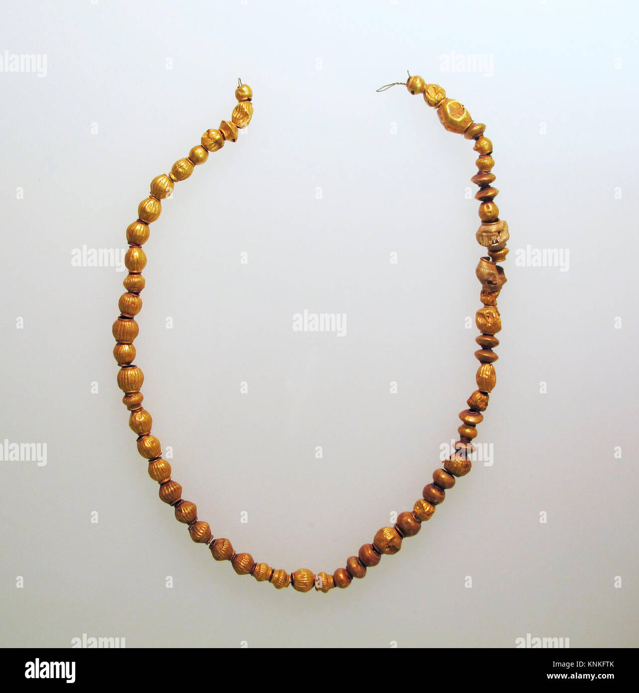 Gold necklace. Medium: Gold; Dimensions 