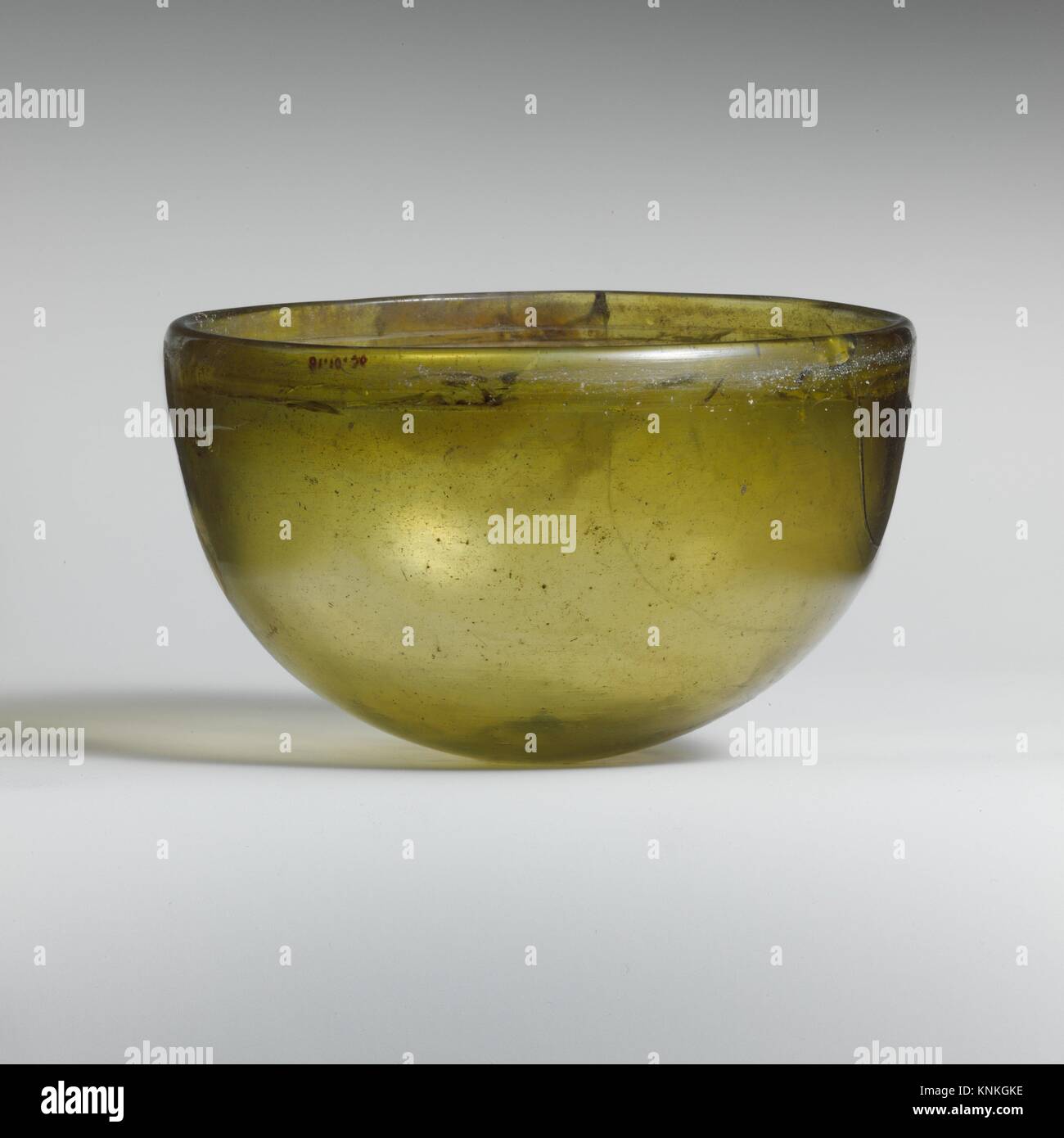 Glass hemispherical bowl. Period: Late Hellenistic; Date: mid-2nd-early ...