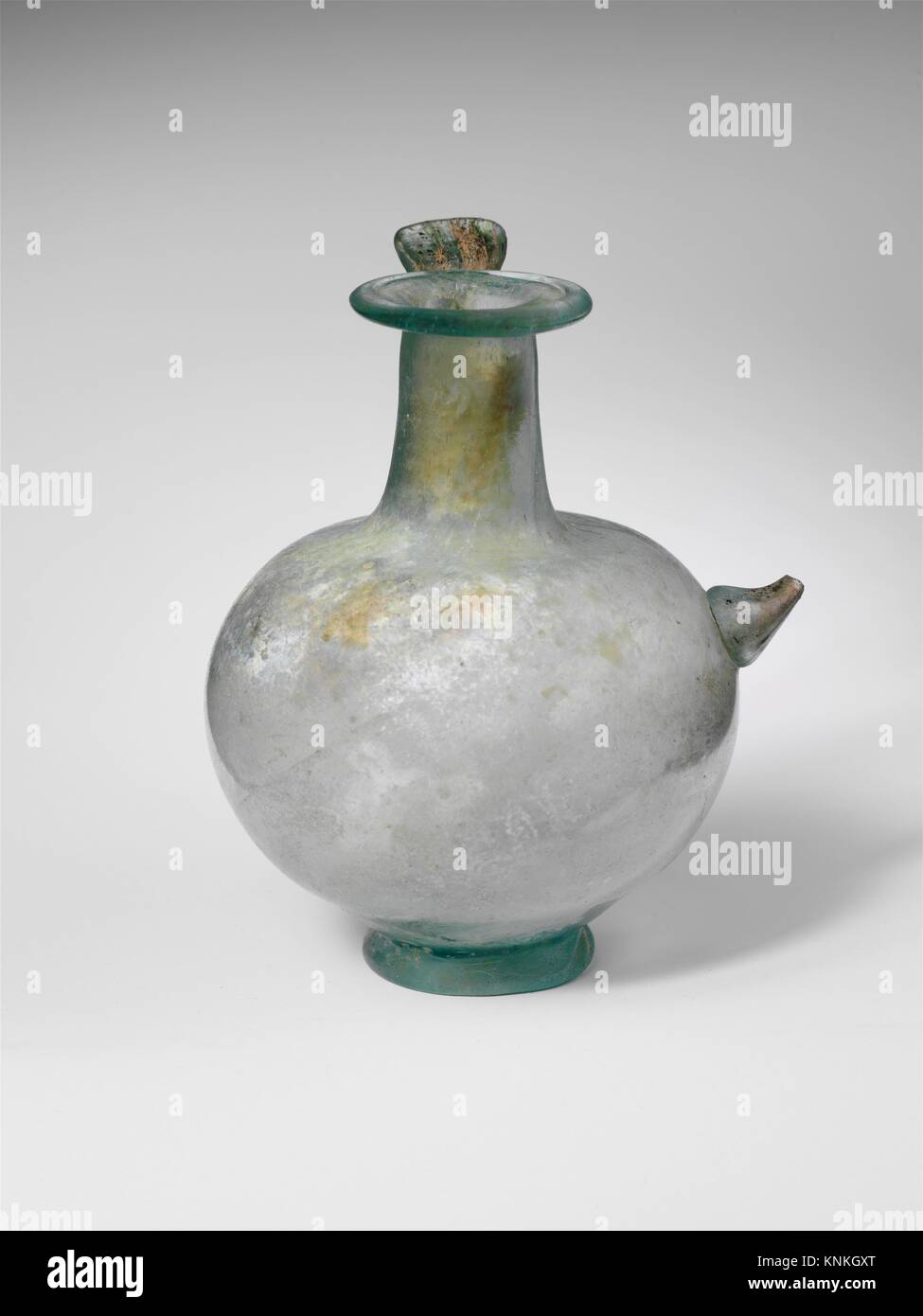 Glass jug with spout. Period Mid Imperial; Date 2nd3rd century A.D