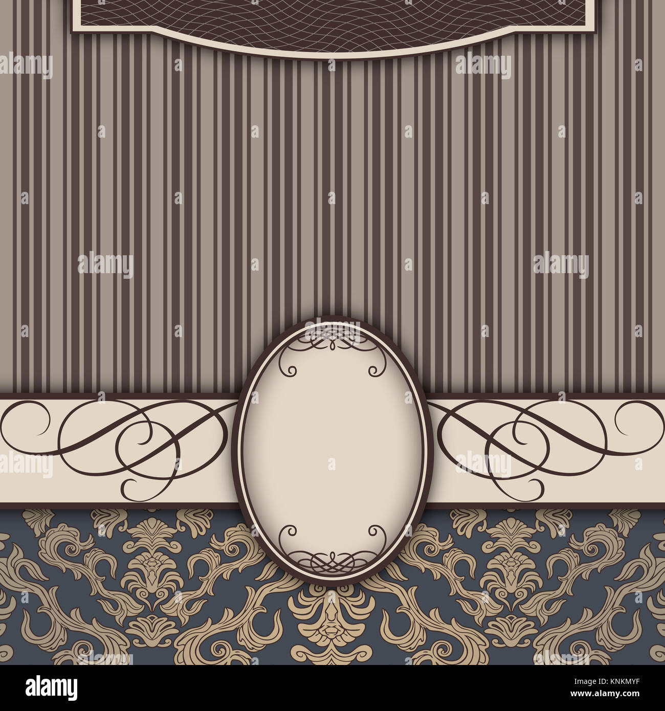 Oldfashioned ornate background with decorative border,elegant frame