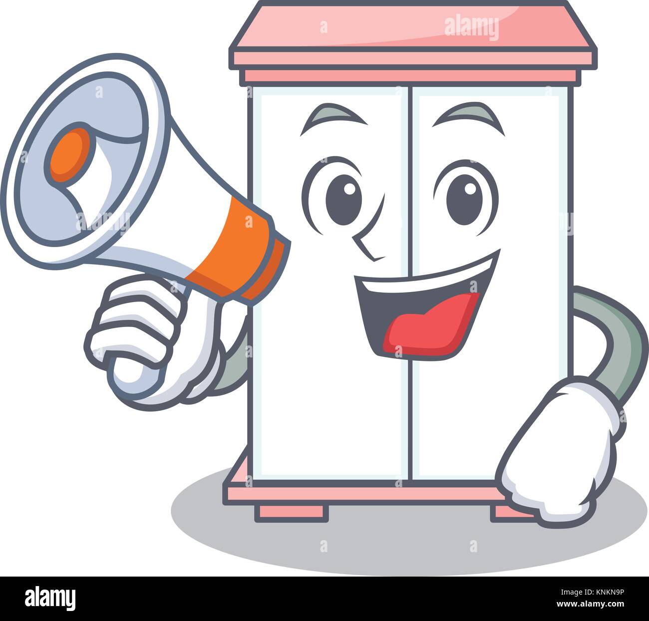 With megaphone cabinet character cartoon style Stock Vector Image & Art ...