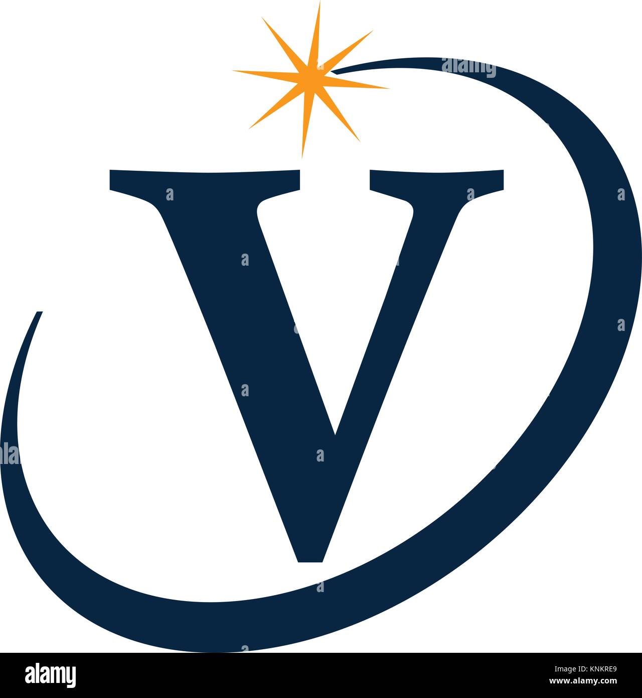 Modern Solution Letter V Stock Vector Image & Art - Alamy