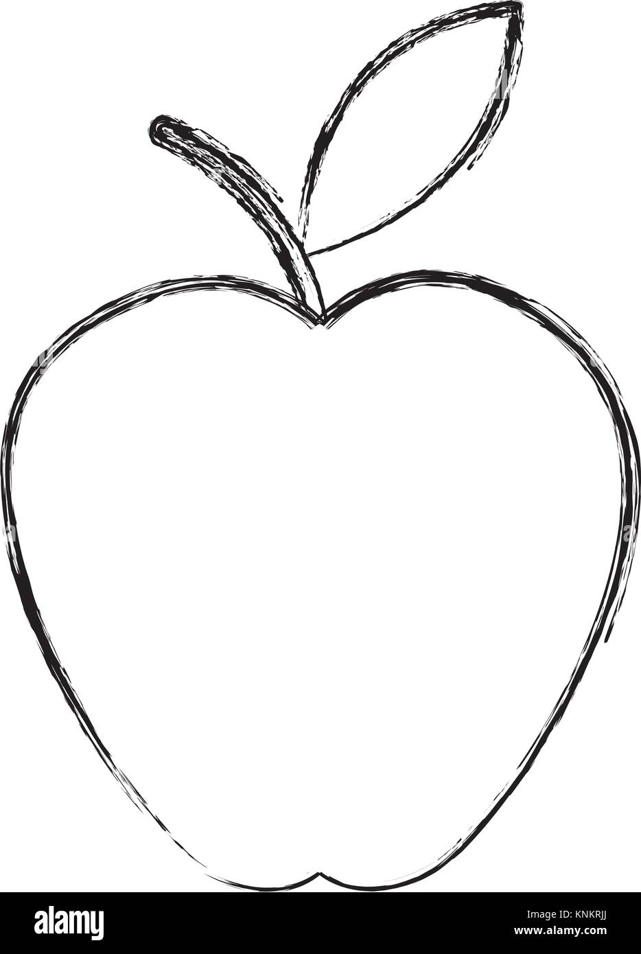Apple fruit symbol Stock Vector