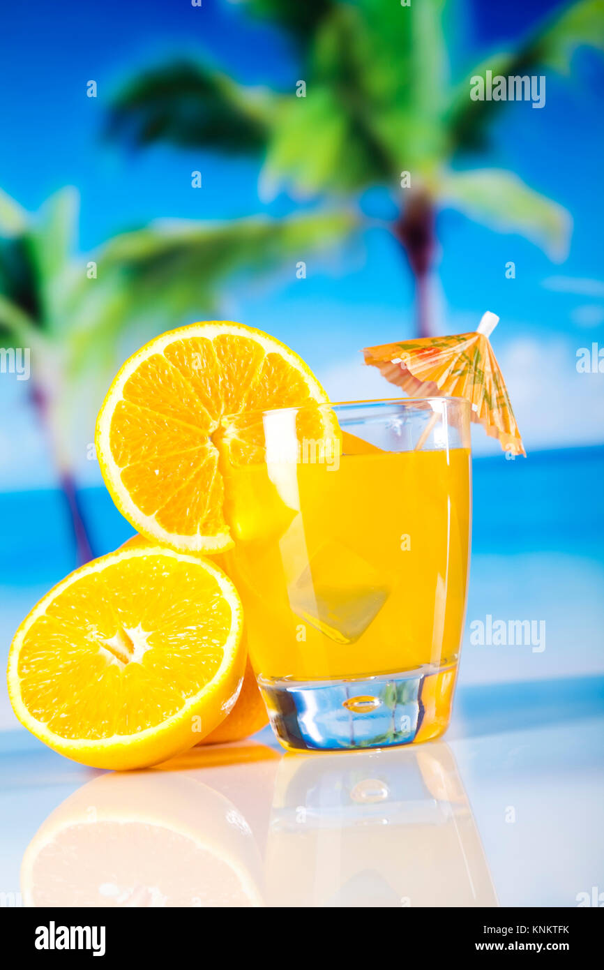 Cocktails, alcohol drink, natural colorful tone Stock Photo