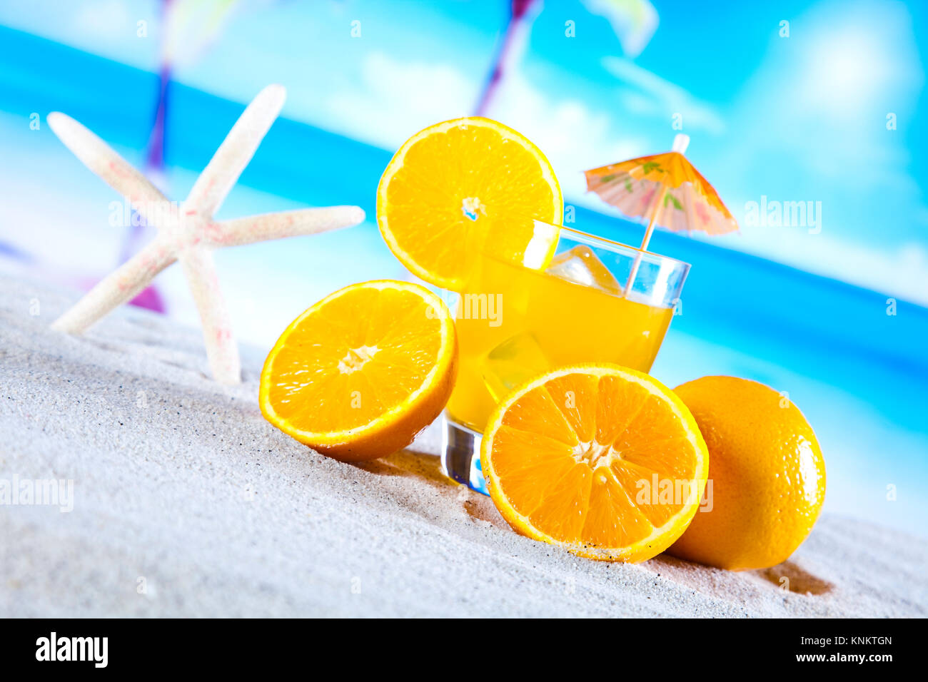 Cocktails, alcohol drinks with fruits Stock Photo Alamy