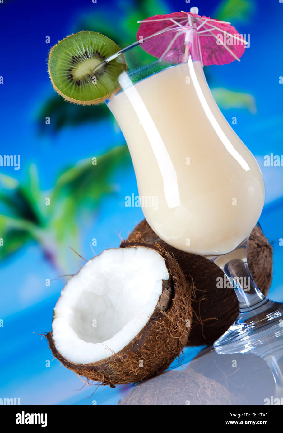 Exotic alcohol drinks, natural colorful tone Stock Photo - Alamy