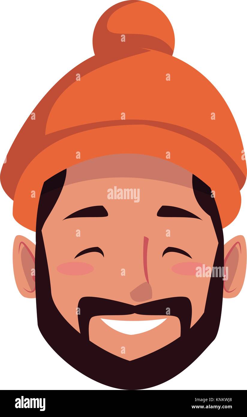 Young man with winter hat Stock Vector Image & Art - Alamy