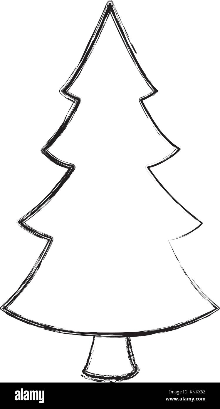 Christmas tree isolated Stock Vector Image & Art - Alamy
