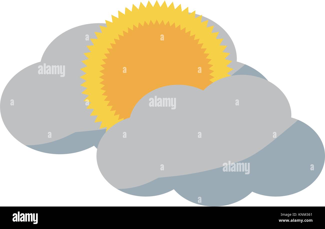 sun and cloud icon Stock Vector Image & Art - Alamy