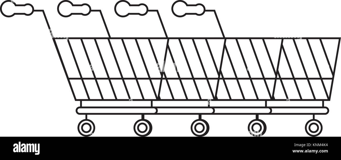 Line of Shopping Carts icon Stock Vector Image & Art - Alamy