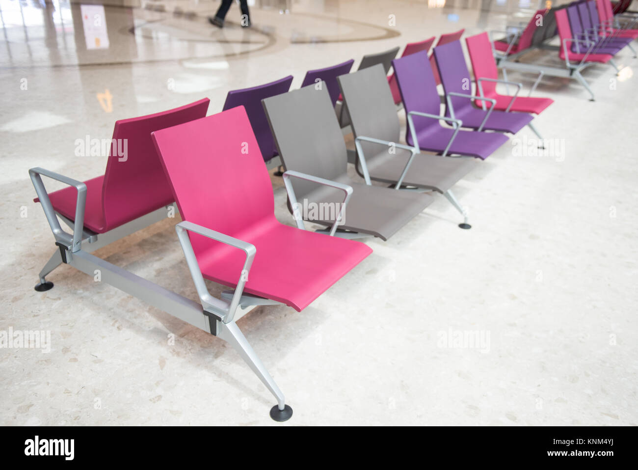 Seating Area Outside Check In At Singapore Changi Airport Terminal 4 Newly Open Stock Photo Alamy