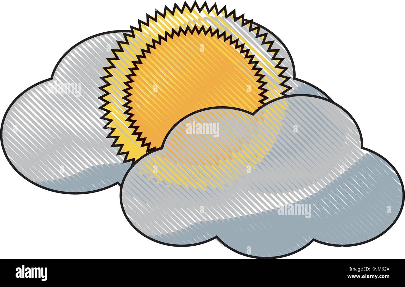 sun and cloud icon Stock Vector Image & Art - Alamy