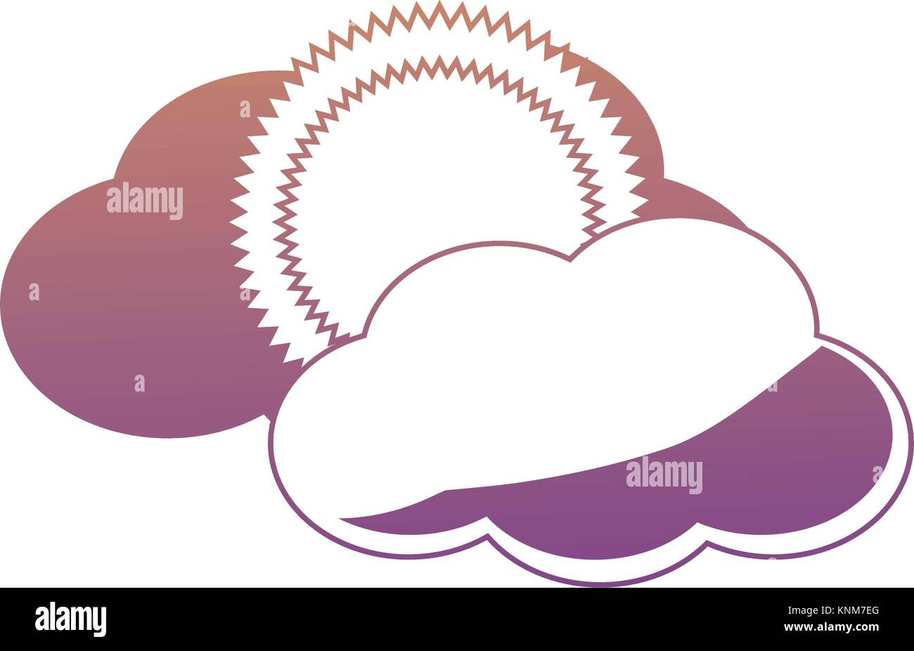 sun and cloud icon Stock Vector Image & Art - Alamy