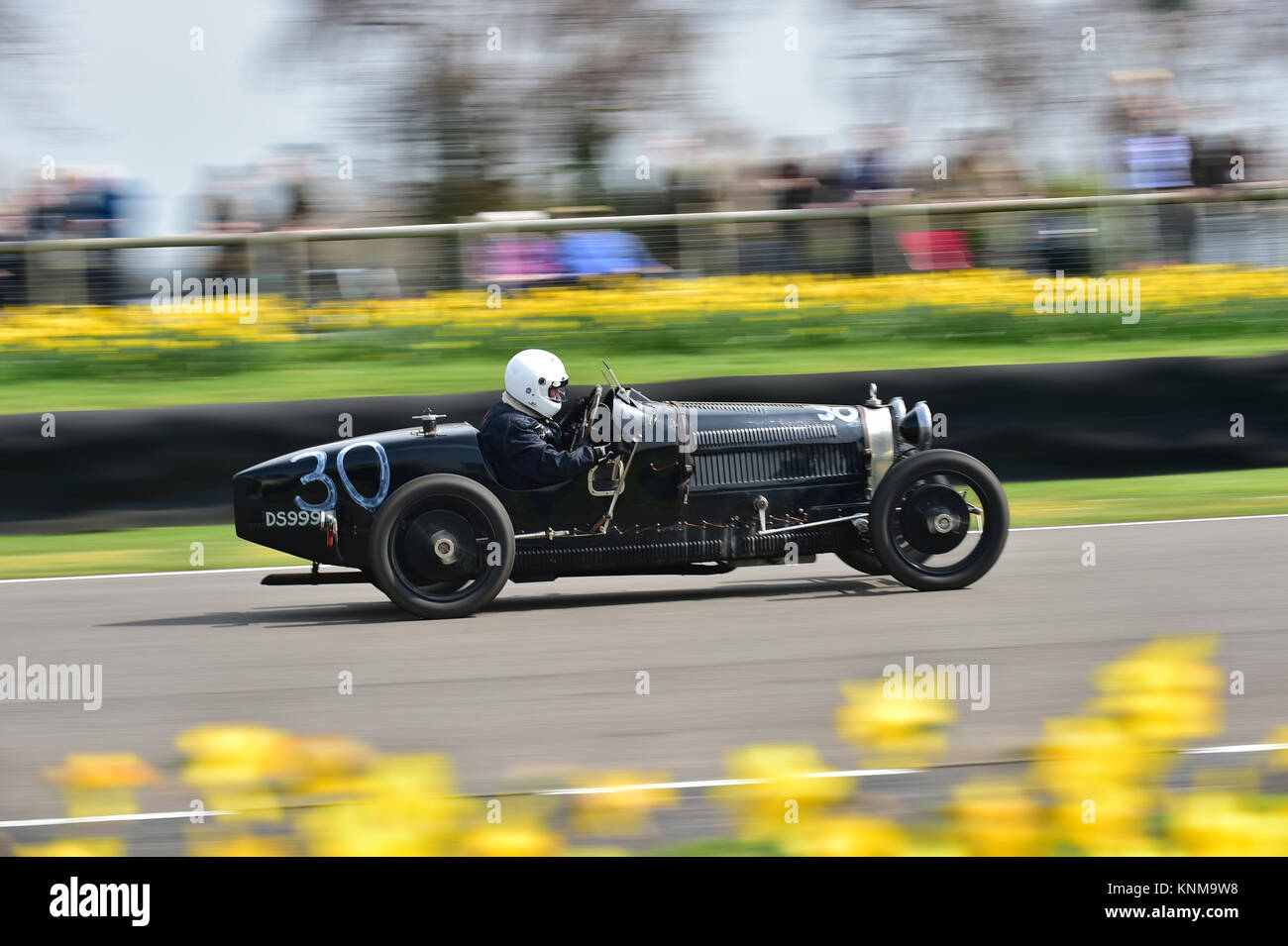 Oliver Way, Bugatti type 37, DS 999, 72nd members Meeting, Goodwood, GRRC, historic racing, motor sport, motorsport, Bugatti, Stock Photo