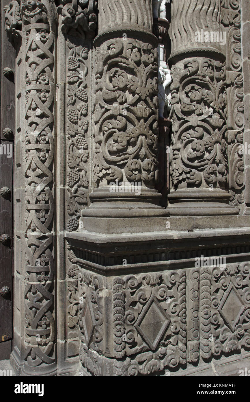Templo de San Cristobal, Puebla, Mexico Stock Photo