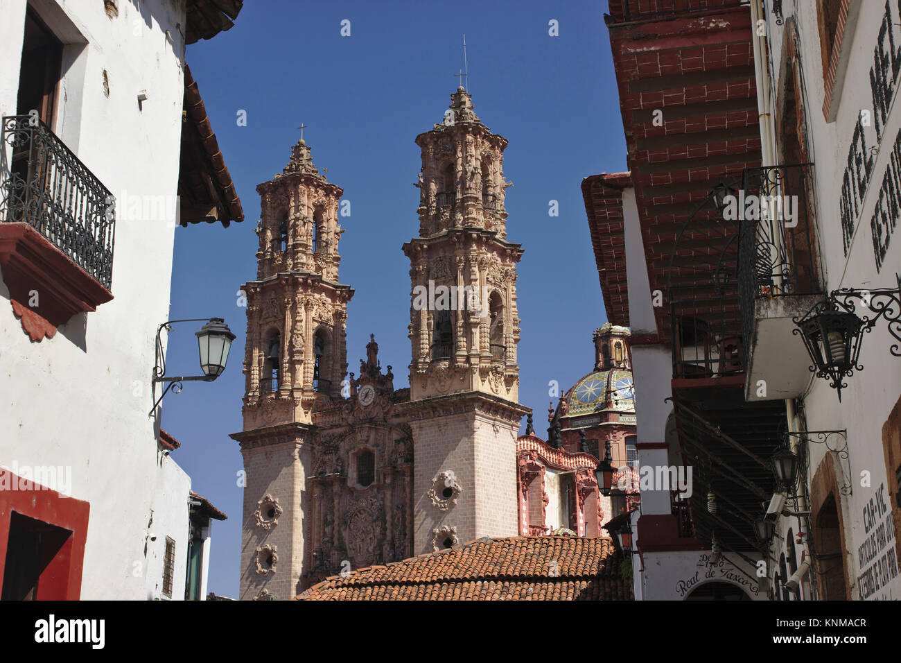 Santa Prisa Church, Taxco, Mexico Stock Photo