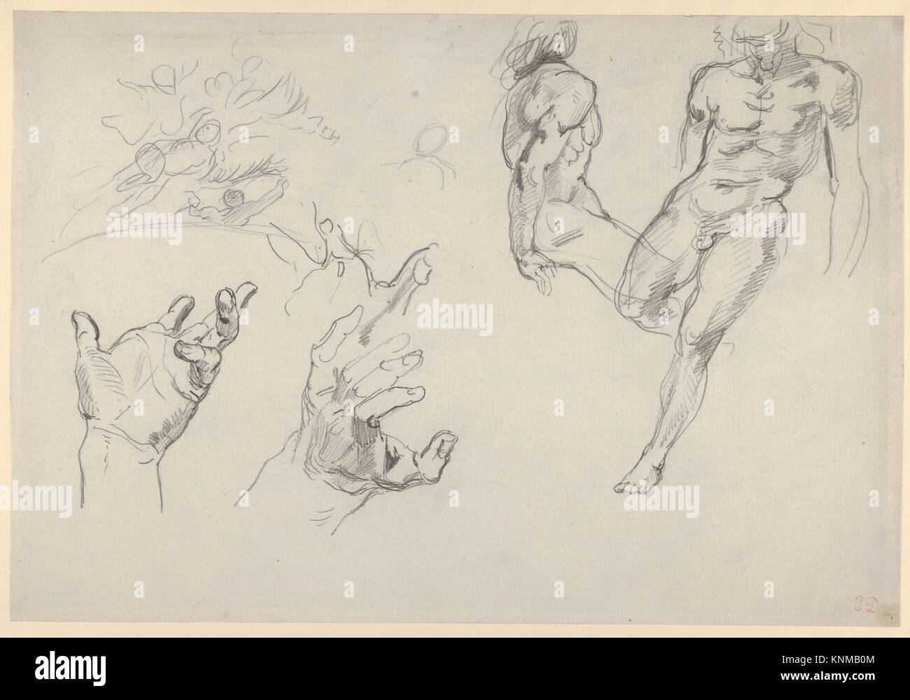 Drawing By Eugene Delacroix 1798 1863 Hi res Stock Photography And drawing-by-eugene-delacroix-1798-1863-hi-res-stock-photography-and