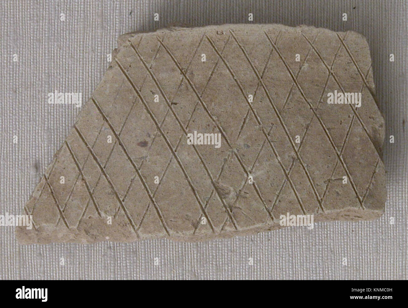 Fragment, 8th-9th century, Found/excavated Iraq, Ctesiphon, Medium: Earthenware, incised Stock Photo