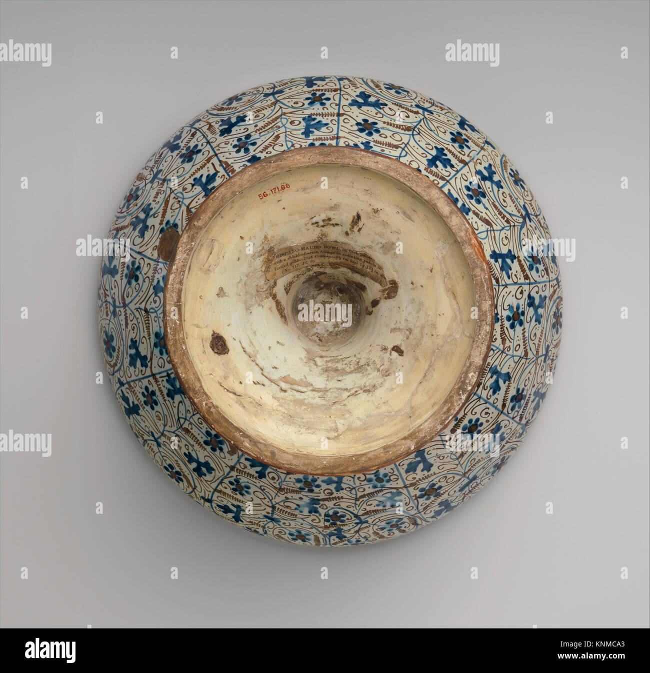 Bowl, 1440-1460, Spanish, Medium: Tin-glazed earthenware Stock Photo ...