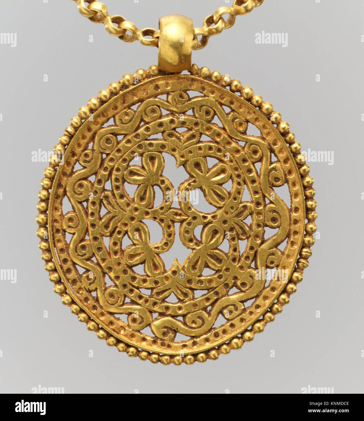 1/10 9ct Gold filled Silver Byzantine Link Necklace - In Store