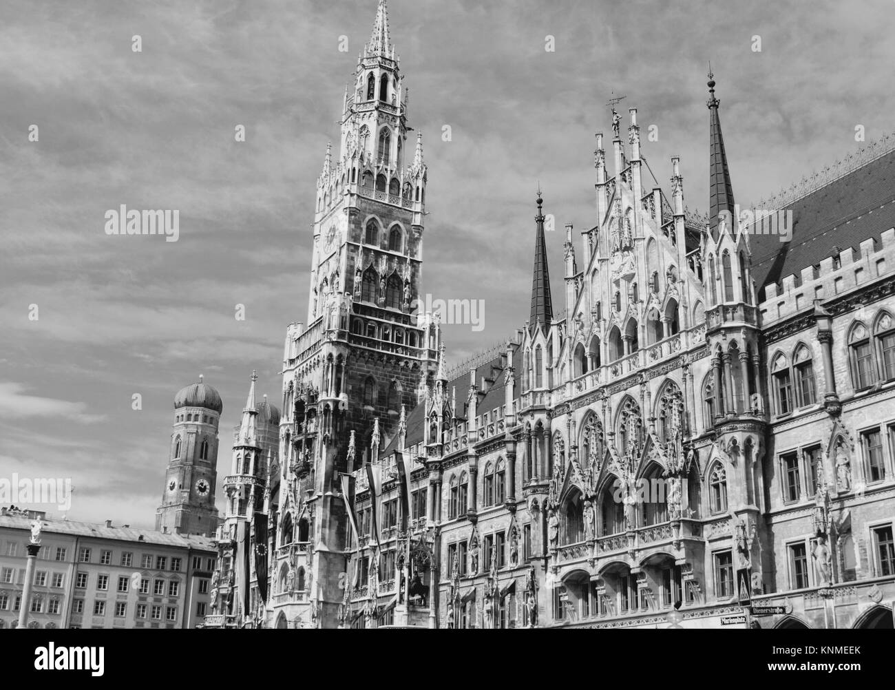 Munich marienplatz Black and White Stock Photos & Images Alamy
