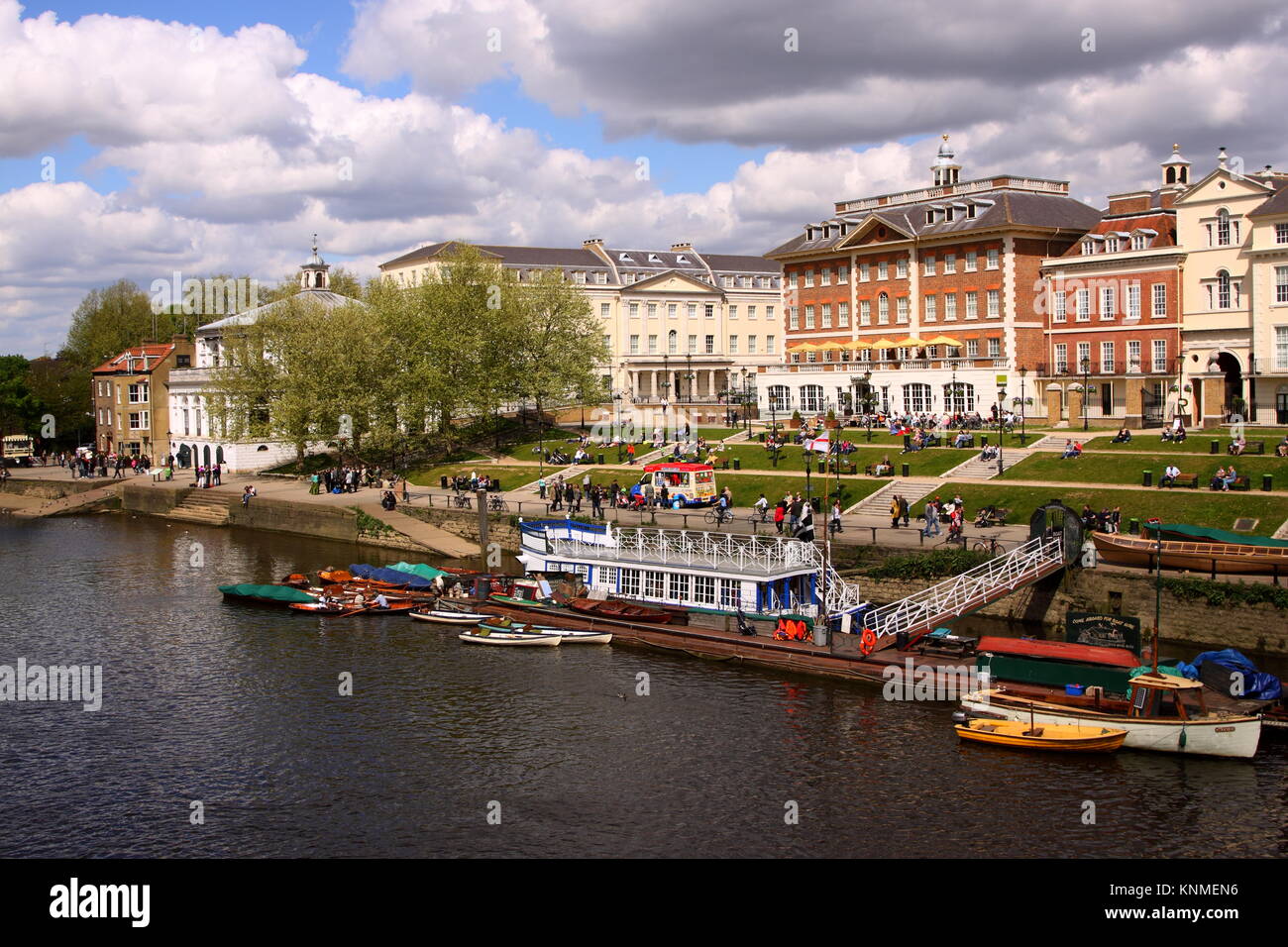 Richmond upon Thames, UK - 25 Apr 2008 - Richmond is an attractive borough in London with its beautiful parks, river walks and theatres. Stock Photo