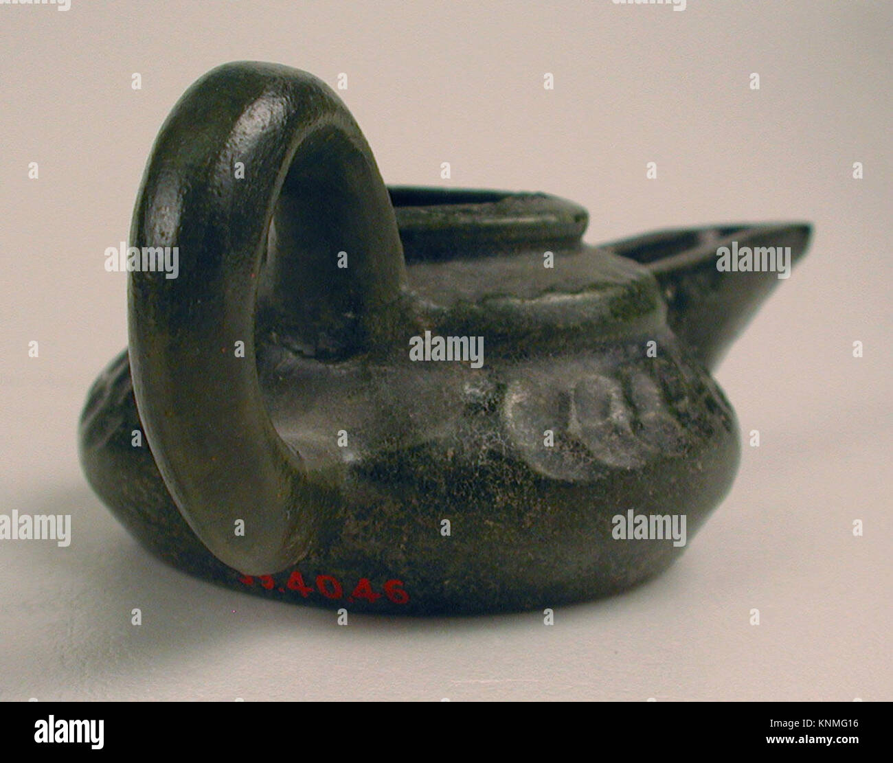 Ceramic Oil Lamp, 10th century, Attributed to Central Asia. Excavated