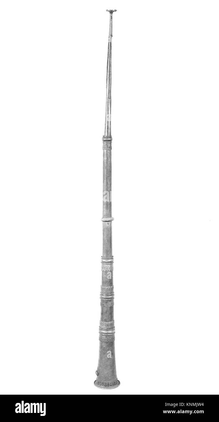 A Dung Chen, MET 156799, a ritual Tibetan brass instrument used in ...
