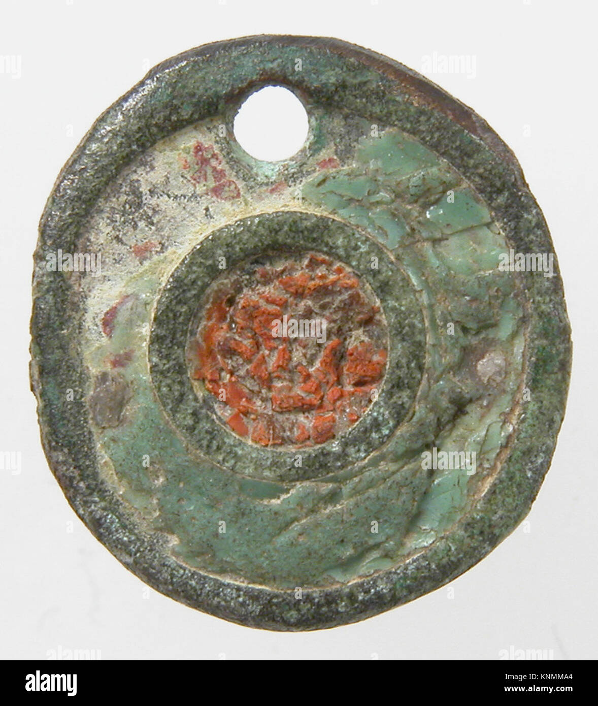 Roman Lead Button This Roman flat circular button, dated approximately 100–300 CE, is ...
