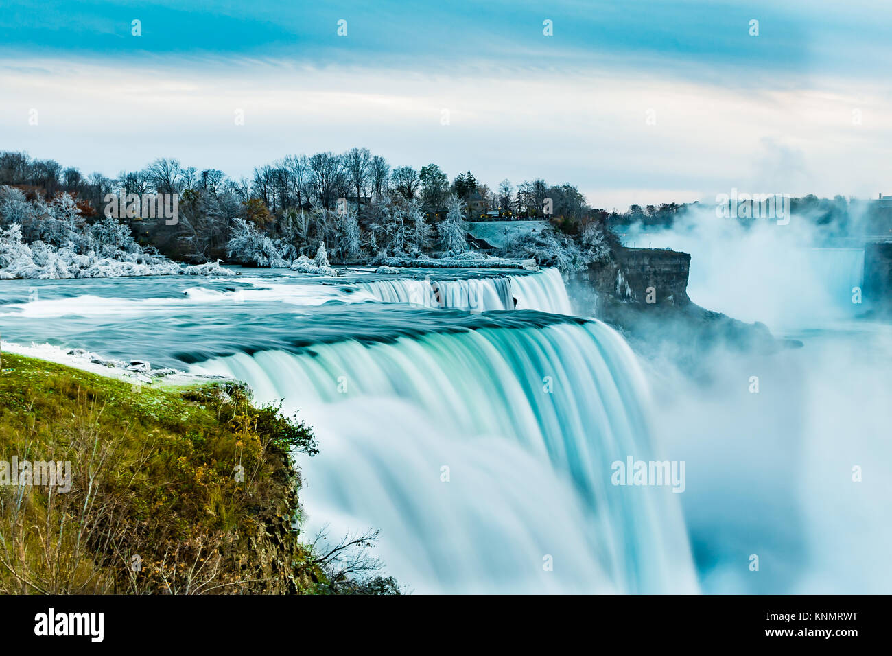 Niagara Falls after an ice storm Stock Photo