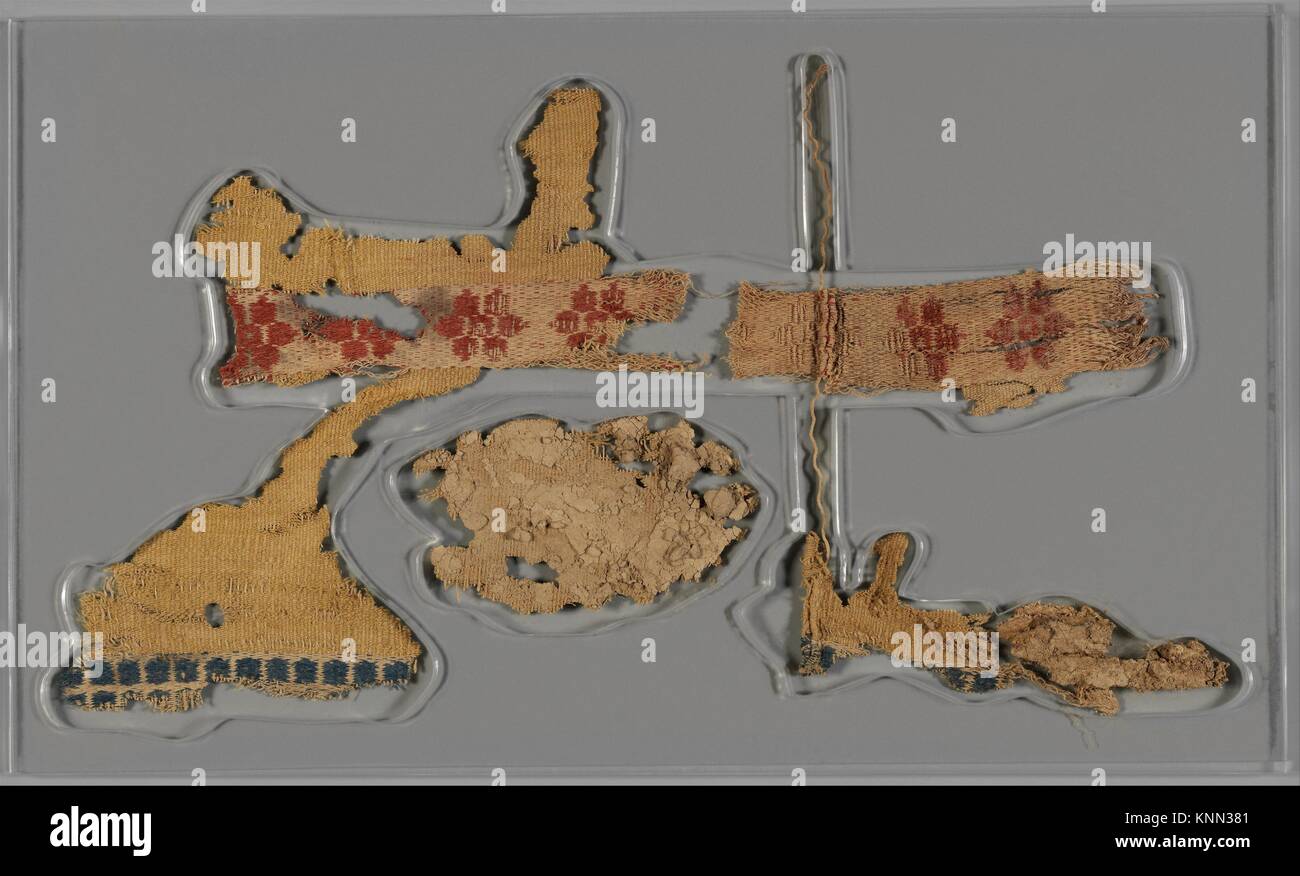 Textile fragment. Period: Sasanian; Date: ca. 6th century A.D; Geography: Iran, Shahr-i Qumis (ancient Hecatompylos); Culture: Sasanian; Medium: Stock Photo