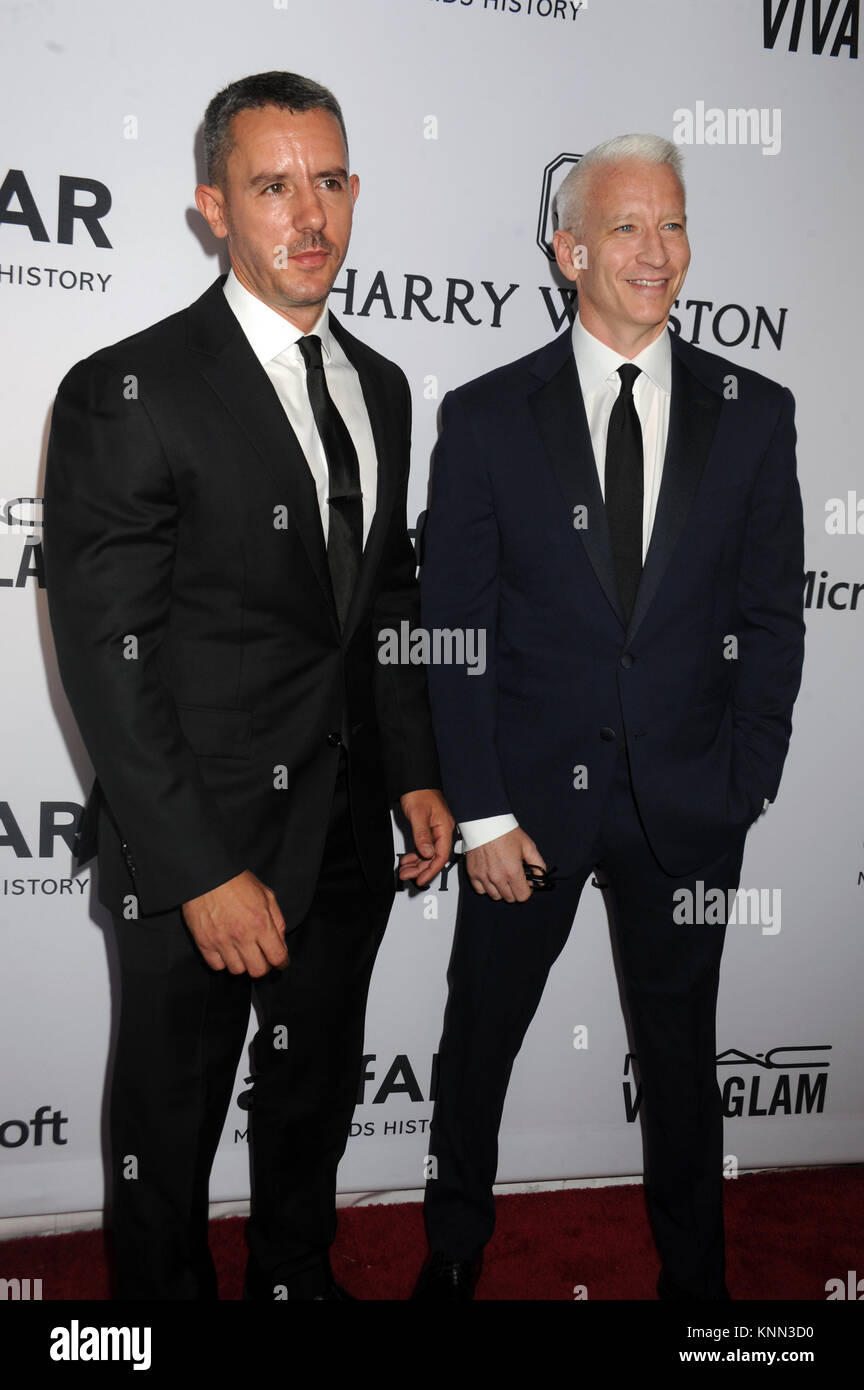 NEW YORK, NY - JUNE 16: Benjamin Maisani, Anderson Cooper attends the