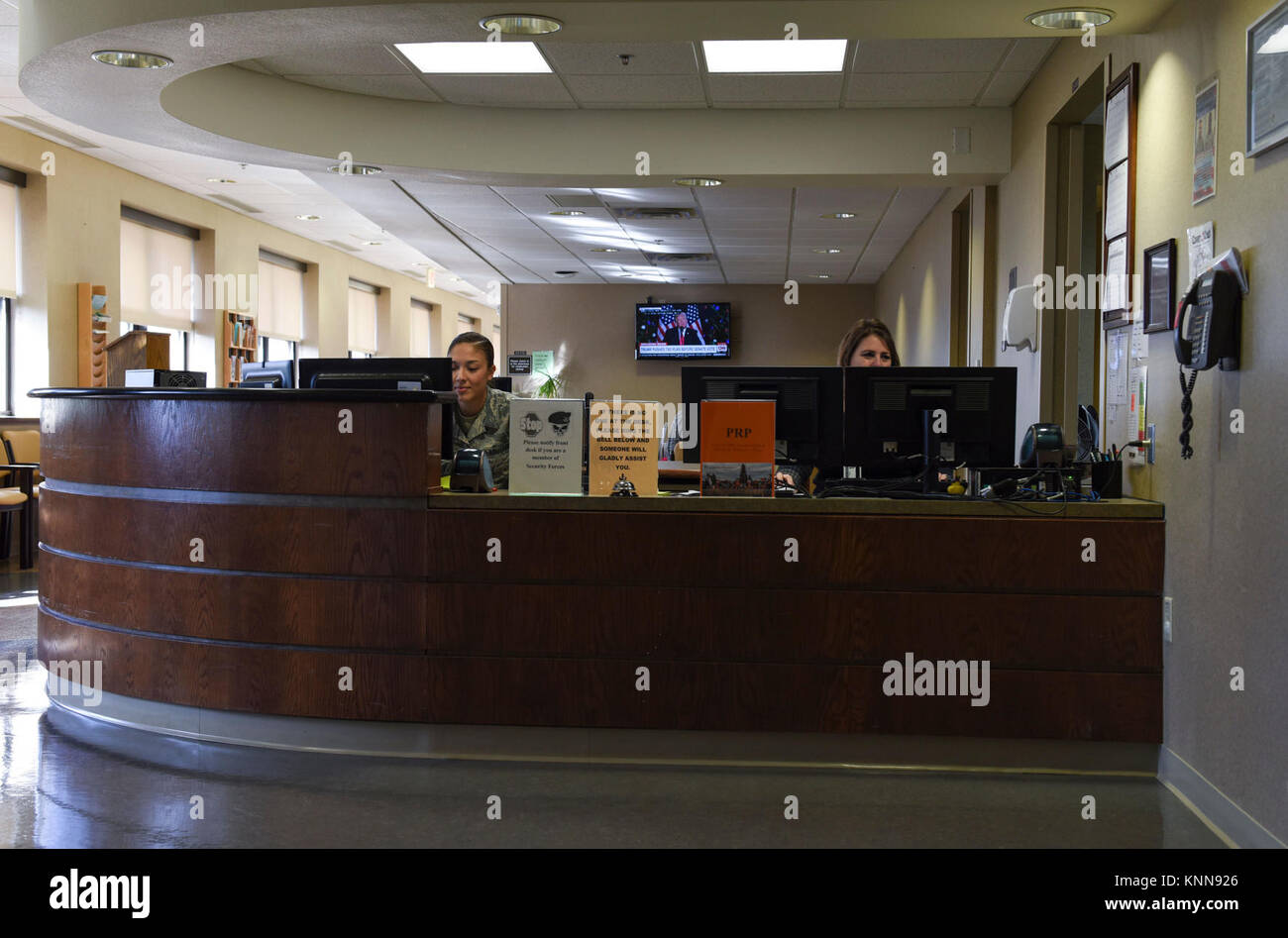 U.S. Air Force Airman 1st Class Brittany PonceFaust, left, and Kim