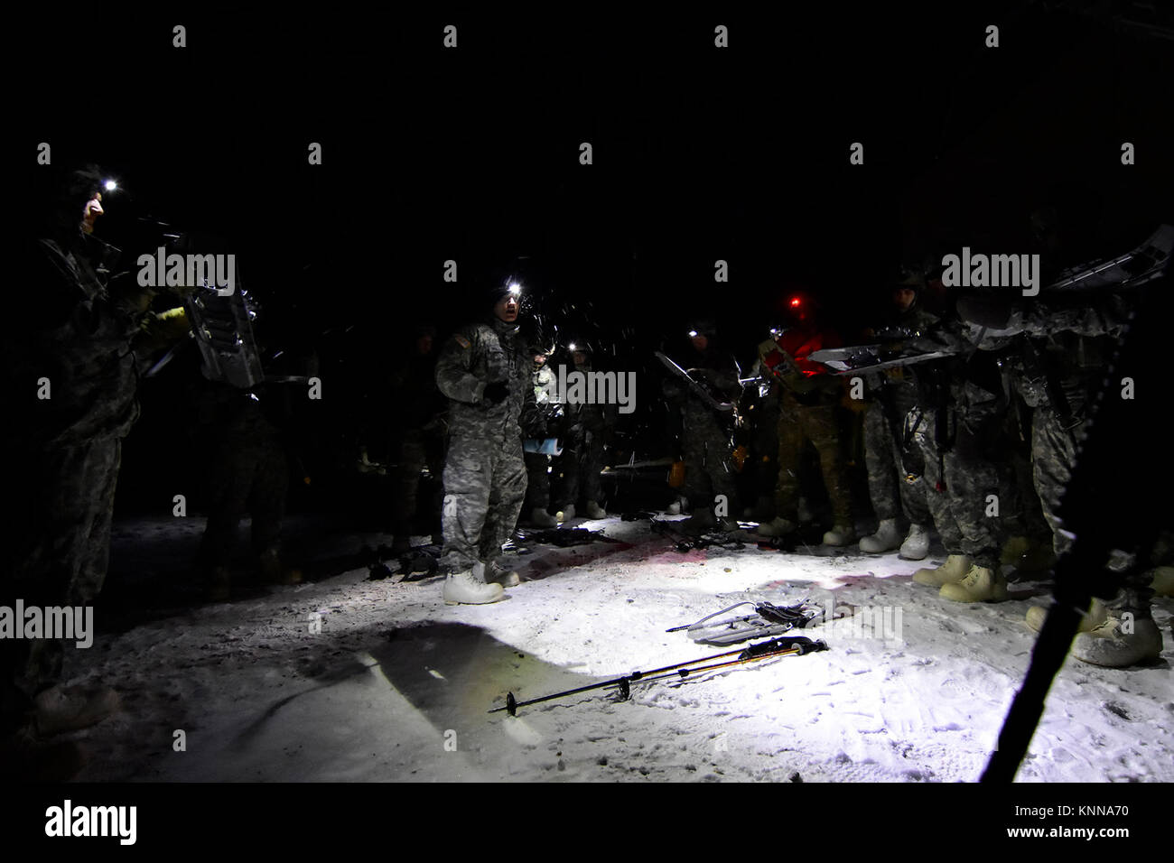 Cadre and students of the Northern Warfare Training Center's Cold ...