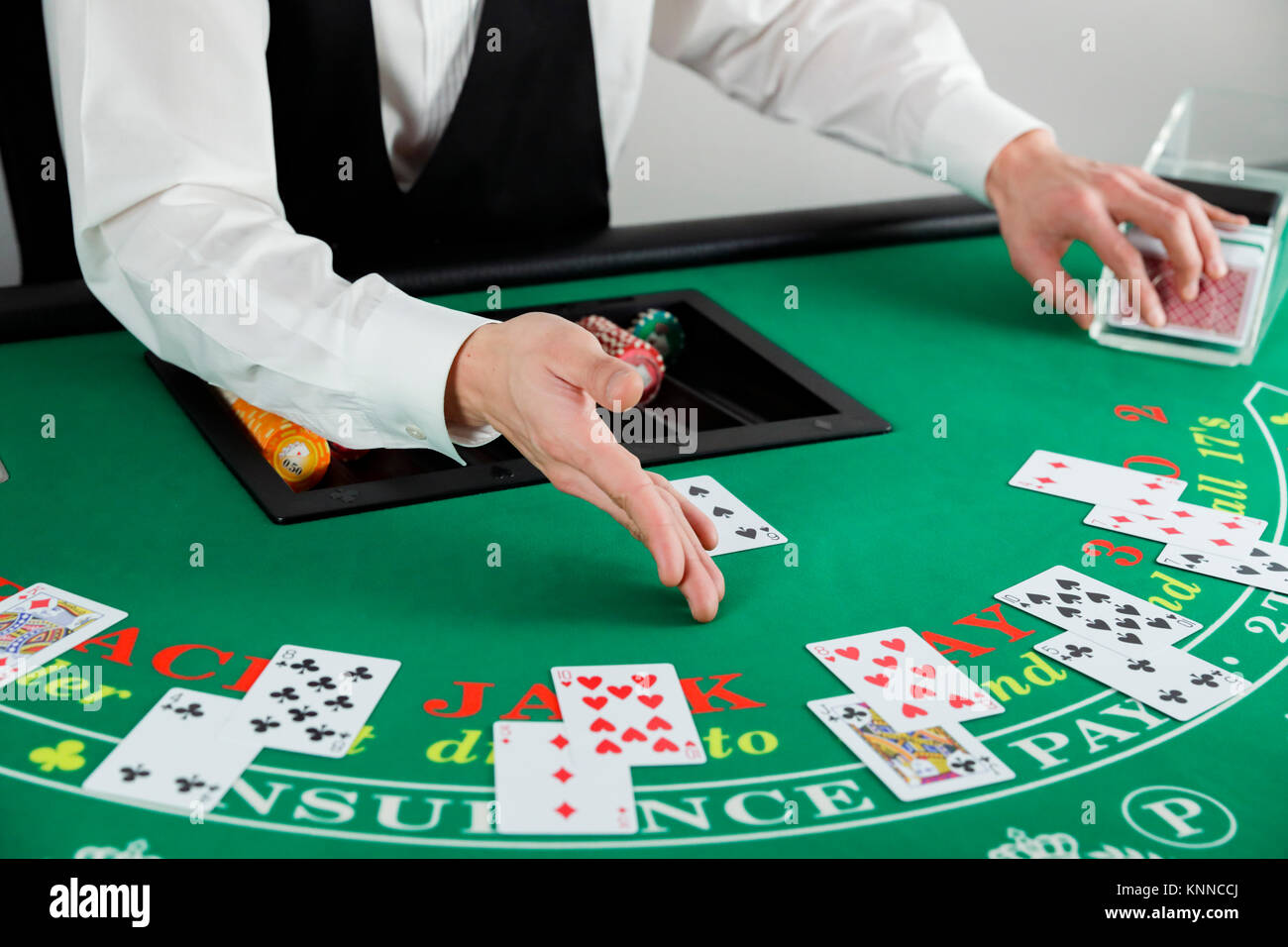 Black jack dealer hires stock photography and images Alamy