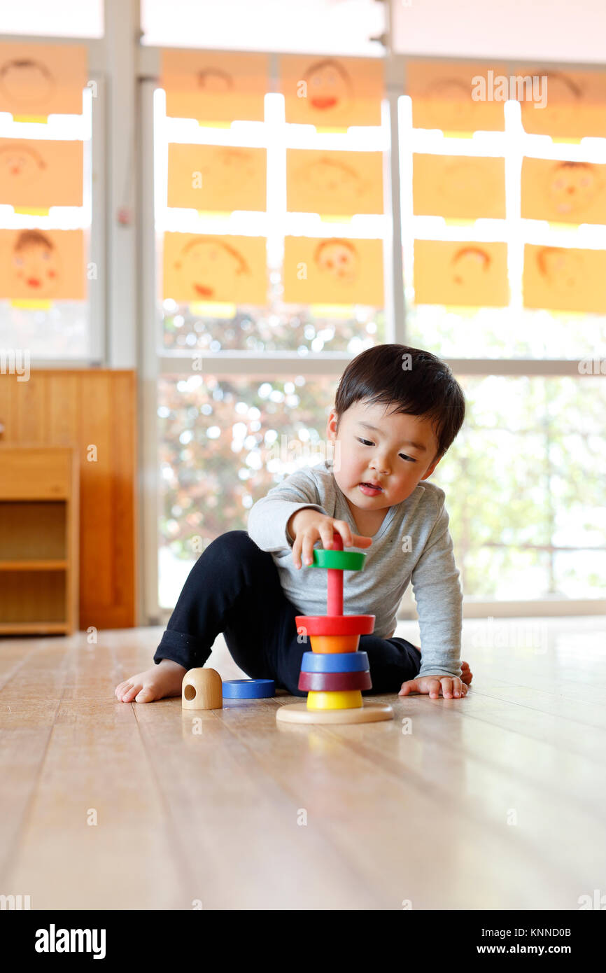 Kid at Japanese kindergarten Stock Photo - Alamy