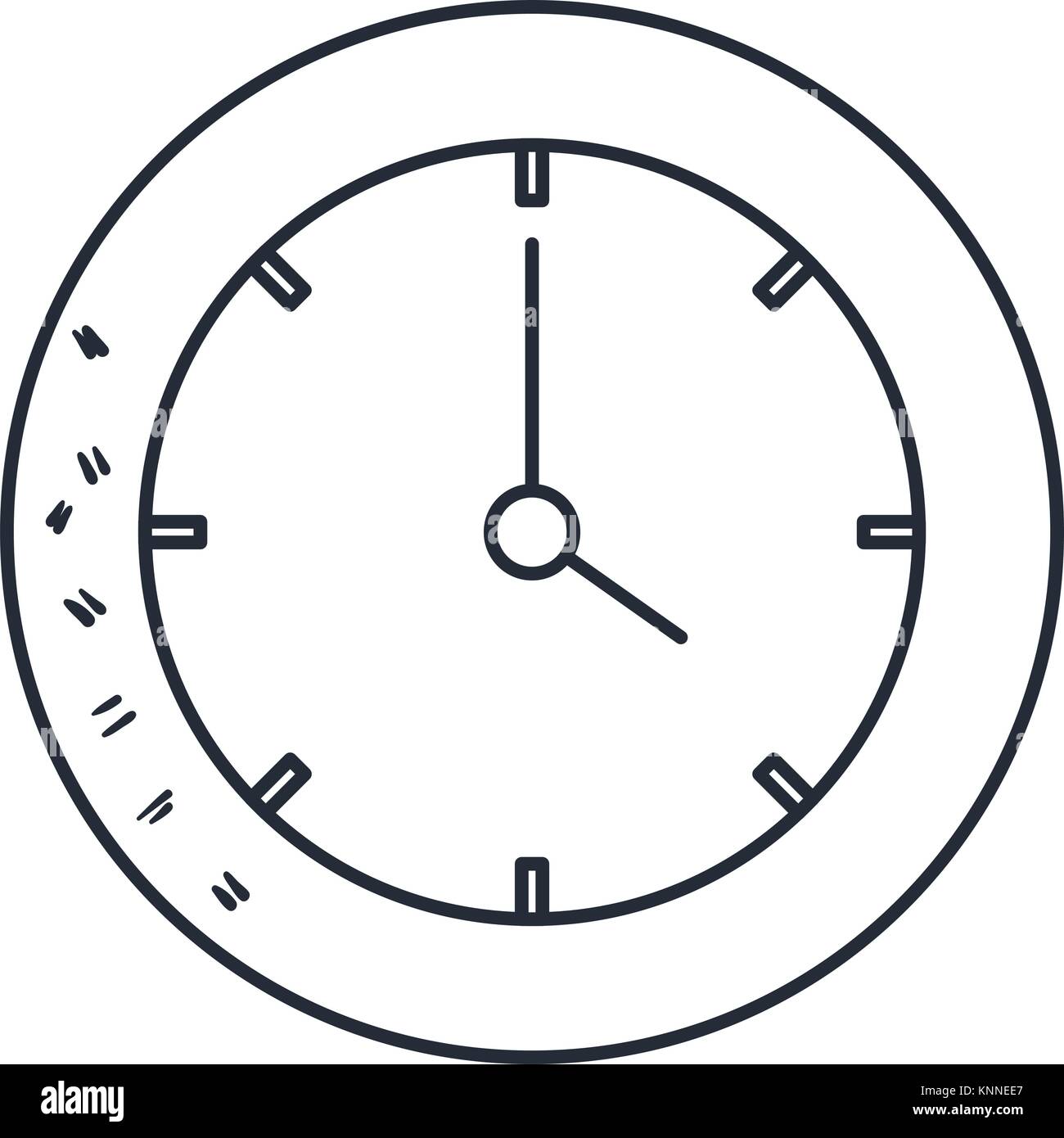time clock isolated icon vector illustration design Stock Vector Image ...
