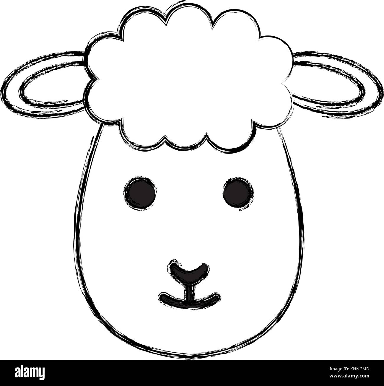 cute sheep character icon vector illustration design Stock Vector Image ...