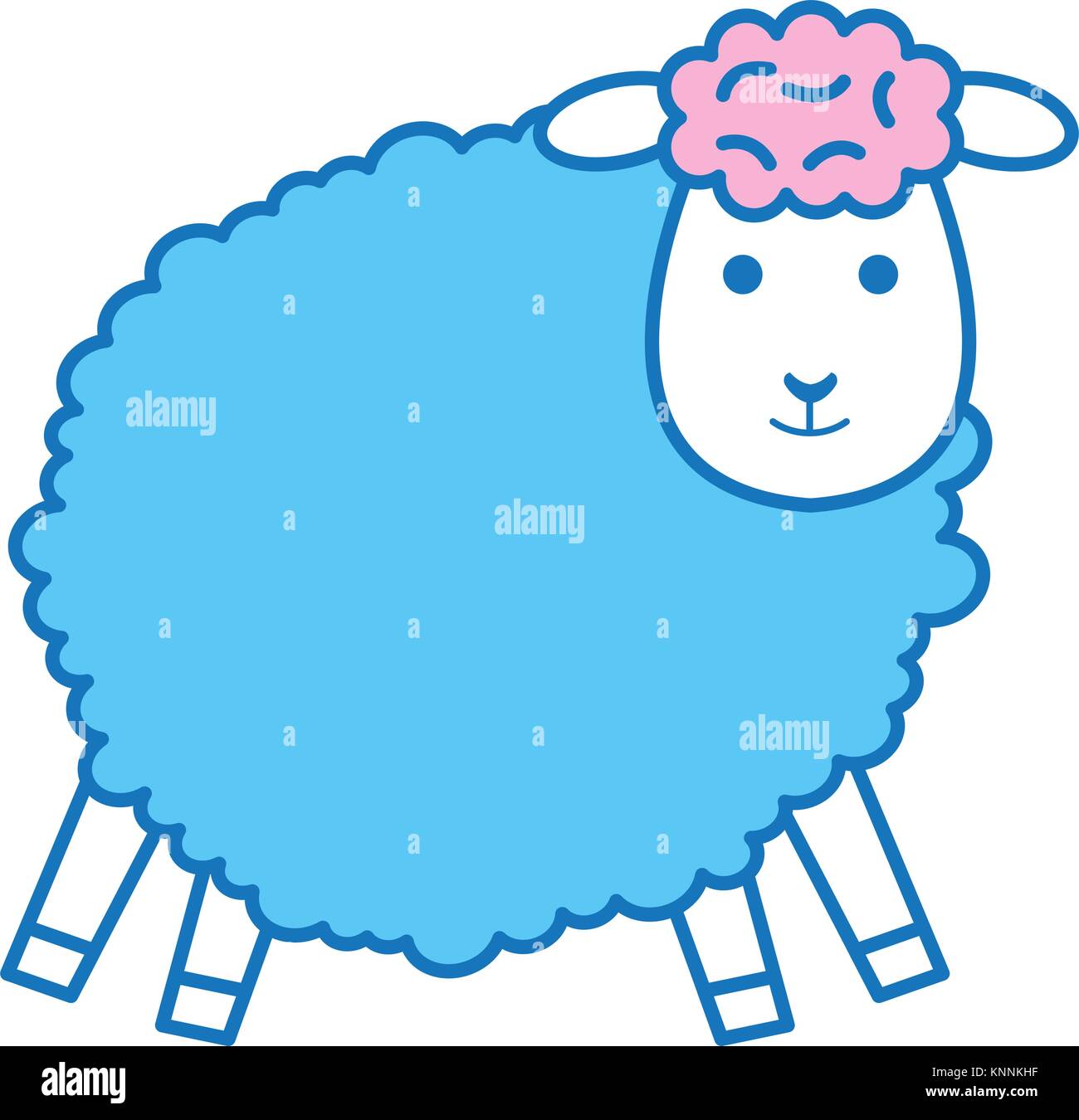 cute sheep character icon vector illustration design Stock Vector Image ...