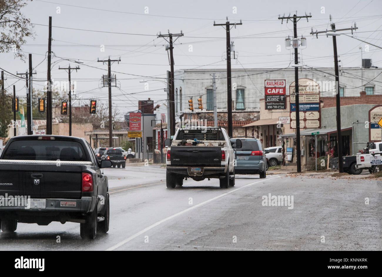 Morning traffic near the former location of the Lytle Community Health