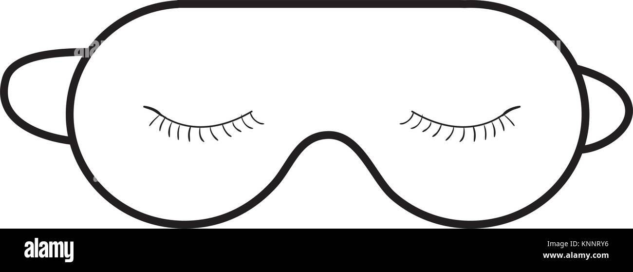 sleeping mask isolated icon vector illustration design Stock Vector