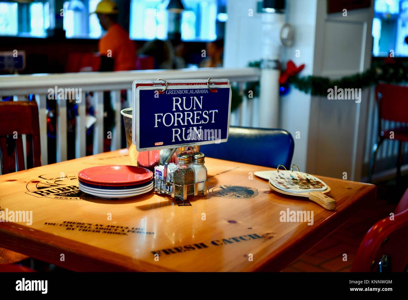 Bubba Gump Shrimp Company restaurant interior, Baltimore, MD, USA Stock