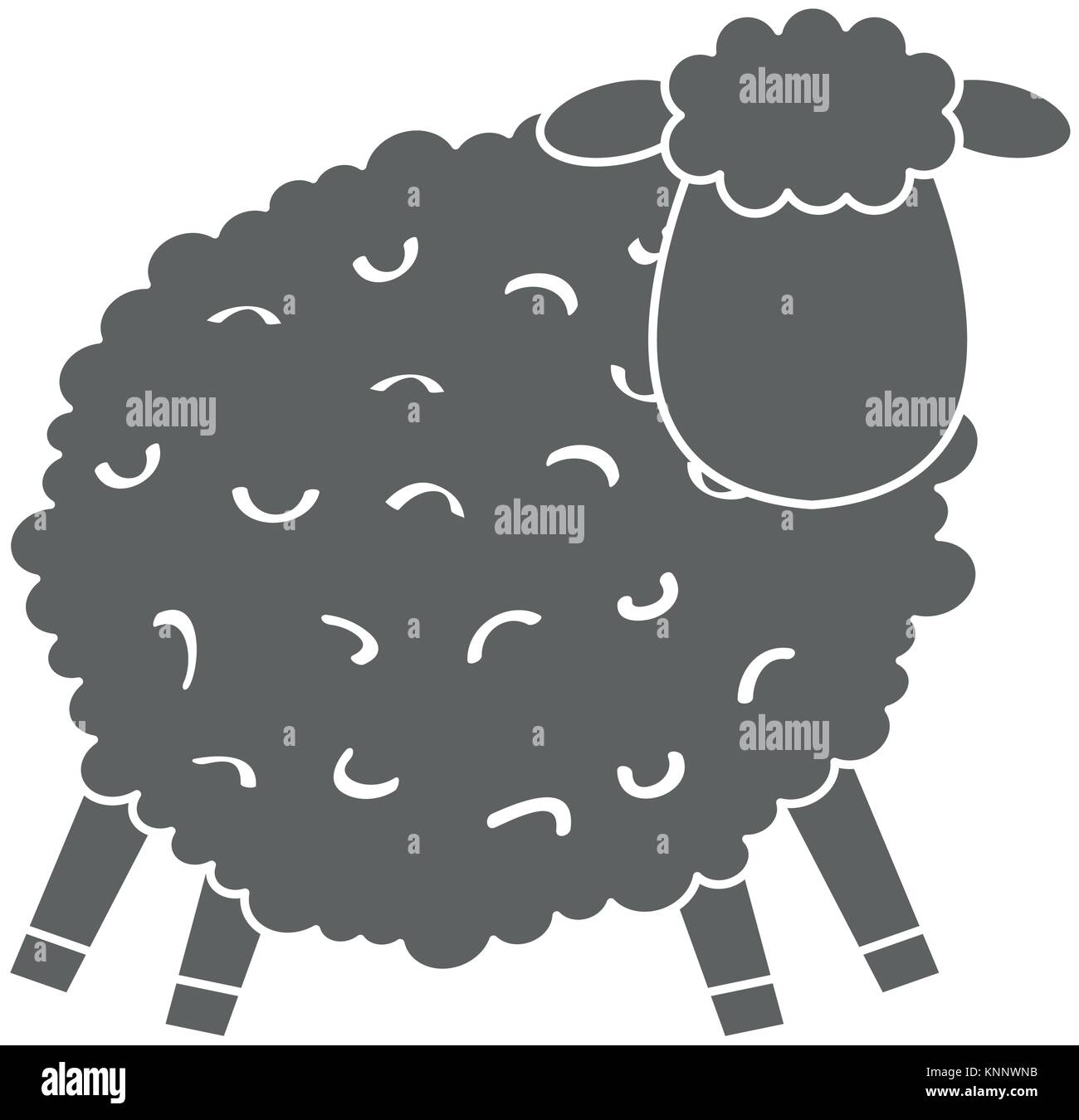 cute sheep character icon vector illustration design Stock Vector Image ...