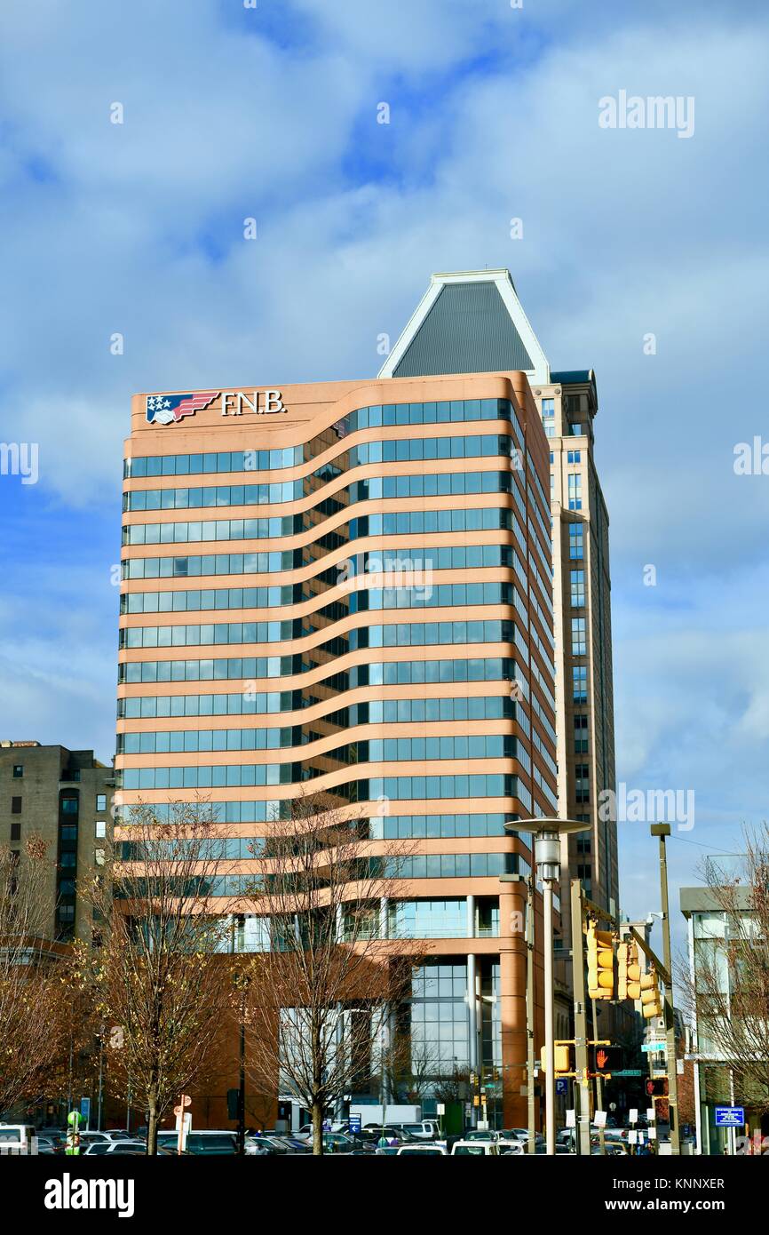 First National Bank regional headquarters, Baltimore, MD, USA Stock Photo