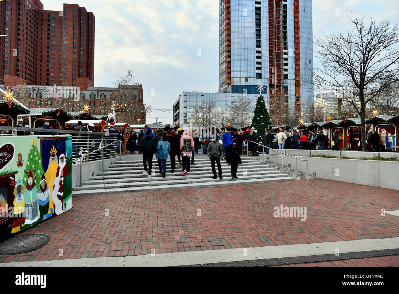 German inspired Christmas Village in Baltimore, MD, USA Stock Photo Alamy
