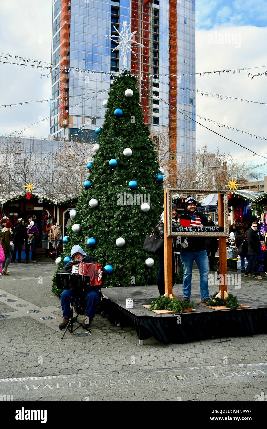 German inspired Christmas Village in Baltimore, MD, USA Stock Photo Alamy