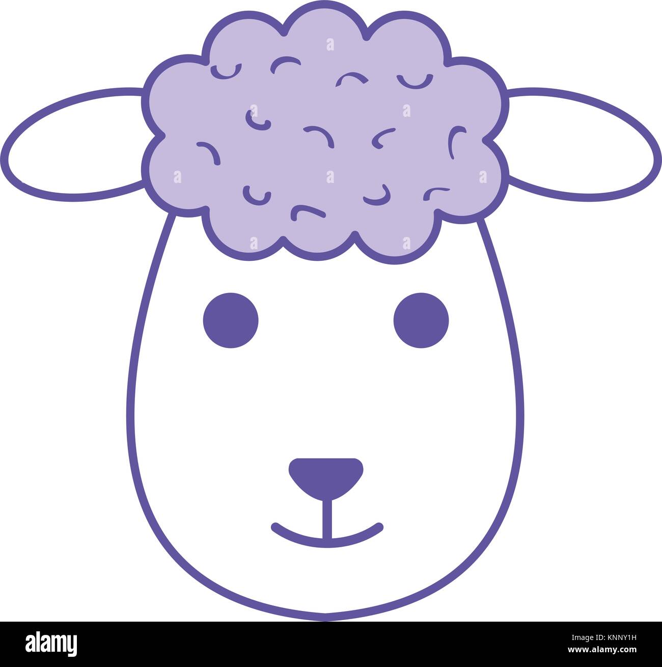 cute sheep character icon vector illustration design Stock Vector Image ...