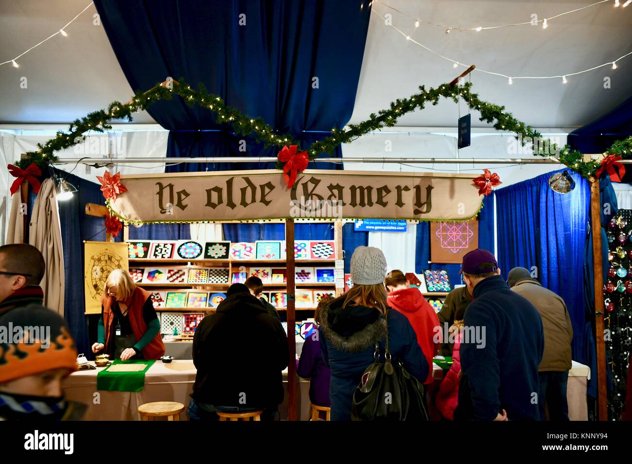 German inspired Christmas Village in Baltimore, MD, USA Stock Photo Alamy